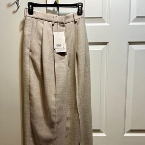 COS wide leg pants, 100% recycled certified wool, size 2, new with tag $55